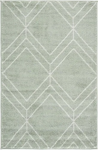 Vista 60 de SAFAVIEH Adirondack Collection - Alfombra decorativa, 2 x 3 pies, color negro y marfil, diseño geométrico moderno, no desprende pelusa y de fácil