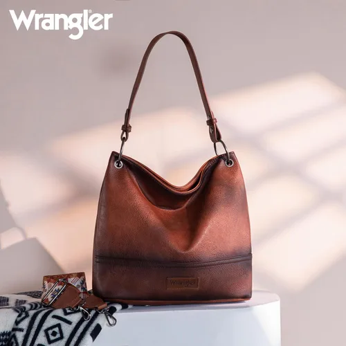 Vista 98 de Wrangler Hobo - Bolsas para mujer de cuero vegano con asa superior, bolsos de hombro y bolsos