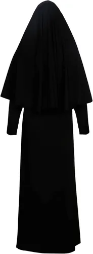 Vista 3 de Slorntukn Disfraz de monja para mujer, traje de madre Teresa