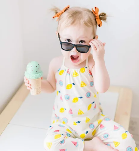 Vista 3 de Babysoy Estampado Estampado Halter Mameluco