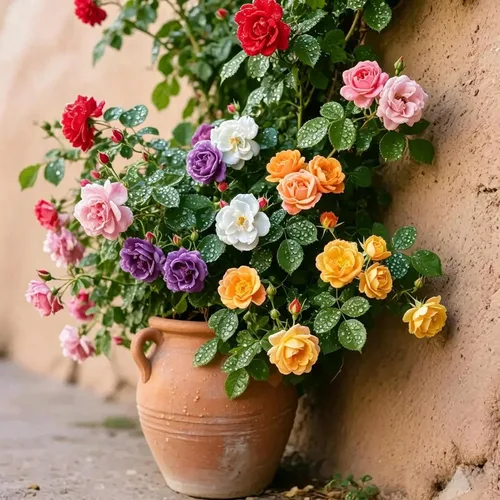 Vista 2 de 310 semillas de rosas para plantar, flores de vid rosa perennes fragantes para enrejado, valla y cenadores, escalador de jardín de larga floración