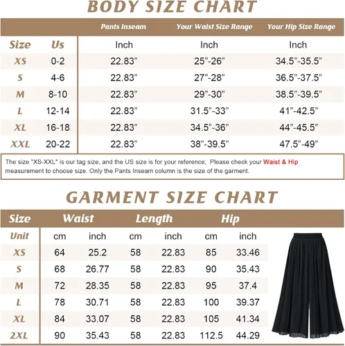 Vista 7 de chouyatou Pantalones de gasa plisados con cintura elástica para mujer
