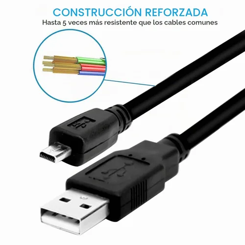 Vista 4 de Cable de carga de cargador de datos de transferencia de cámara USB de repuesto para Nikon Coolpix B500 A300 A10 A100 L29 L31 L32, UC-E6 UC-E16