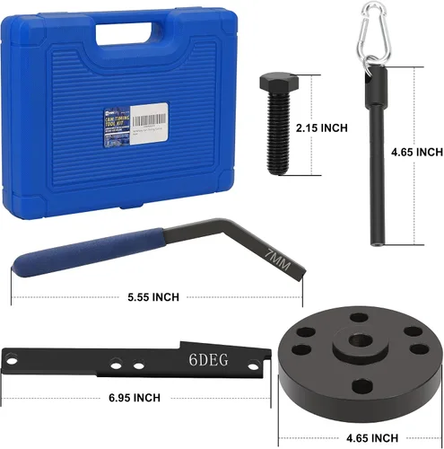 Vista 6 de ISX Master Cam - Kit de herramientas de sincronización de leva, cuñas de distribución, extractor de engranajes de leva de inyector, pasadores