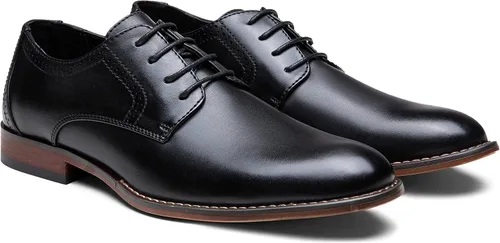 Vista 4 de Vostey Zapatos de vestir para hombre clásicos con punta de ala Brogue Oxfords