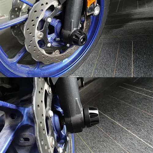 Vista 4 de Protector de rueda de motocicleta para Yamaha MT-07 MT07 FZ-07 MT-09 FZ-09 MT 07 09 2020 Eje delantero trasero Horquilla deslizante de choque