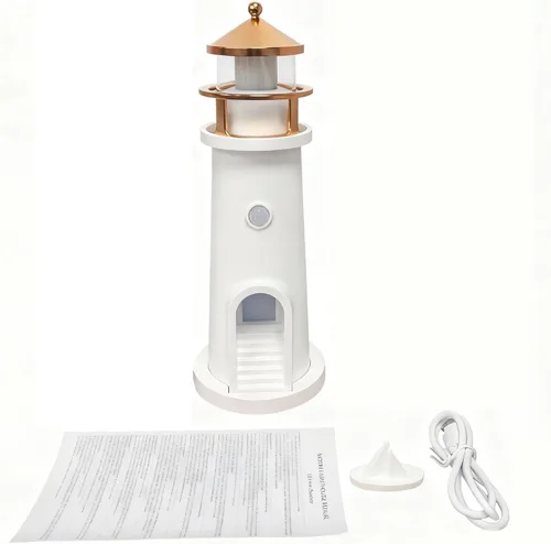Vista 9 de Zunate Lámpara de luna proyector de luces nocturnas con sensor de movimiento, lámpara de faro de luna, lámpara de mesa LED recargable para niños