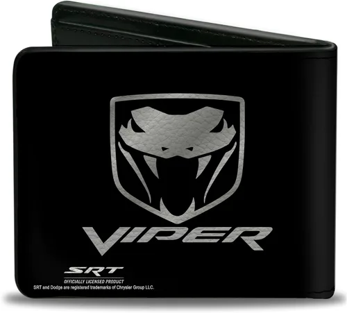 Vista 2 de Buckle-Down Cartera Dodge Viper NegroPlata Logo