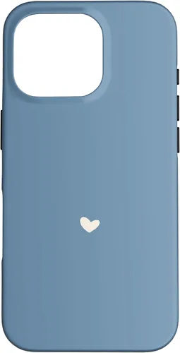 Vista 20 de Misty Blue - Hand Drawn Heart Chic Boho Aesthetic Case for iPhone 16