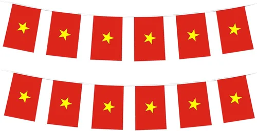Vista 19 de Pequeña bandera estadounidense, mini bandera de Estados Unidos, decoración de banderines para desfiles, fiestas, aulas, jardines y festivales