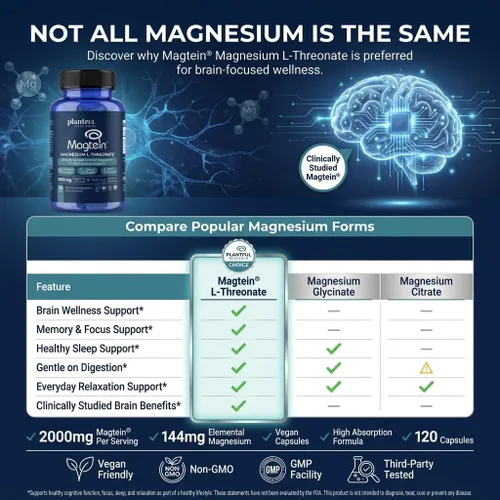 Vista 7 de Magnesio L-treonato 2000mg Cápsulas con Magteína, 120 Ct - Sueño