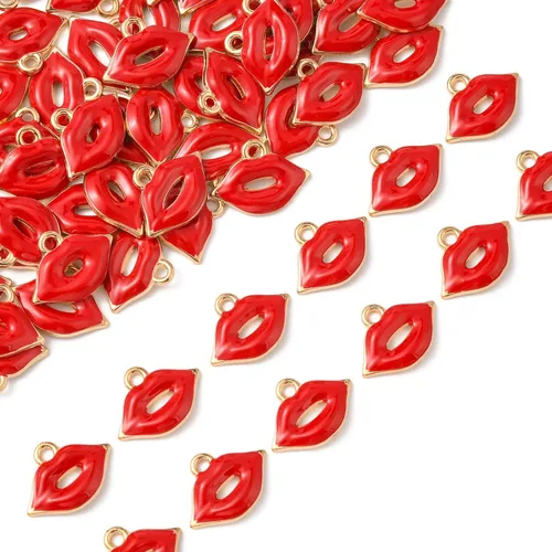 Vista 16 de DanLingJewelry Dijes de esmalte mini colgantes de esmalte para hacer joyas y bricolaje, Metal