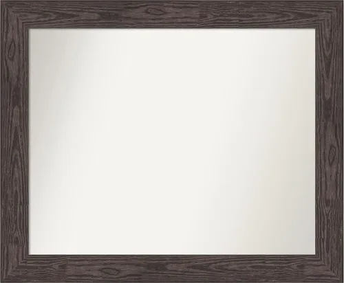Vista 426 de Amanti Art Espejo personalizado, espejo de baño negro puente, espejo de pared o espejo de tocador de baño sobre el fregadero (26 x 26 pulgadas)