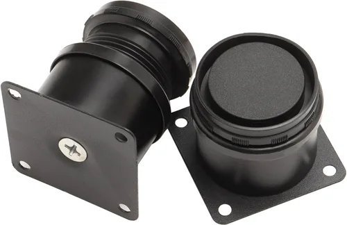 Vista 3 de ZOENHOU - Paquete de 12 patas ajustables para muebles de 2 a 2.4 pulgadas de altura, patas de metal de acero inoxidable negro, pies de nivelación