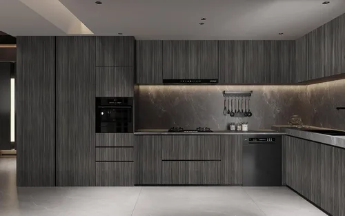 Vista 7 de Papel de contacto de madera, papel de contacto de grano de madera gris para armarios, encimeras, papel tapiz autoadhesivo impermeable, decoración