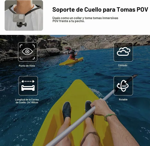Vista 2 de NEEWER - Soporte magnético para cámara de acción, soporte magnético de liberación rápida con clip para teléfono compatible con GoPro Hero 13, 12