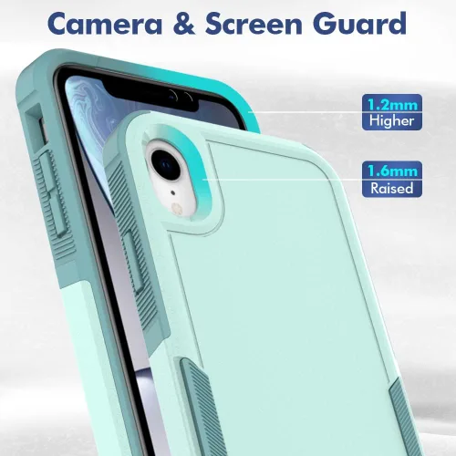 Vista 231 de Jeylly Funda para iPhone SE/Funda para iPhone 5S, Exterior de Plástico Duro que Absorbe Golpes + Interior de Silicona de Goma Defensor contra