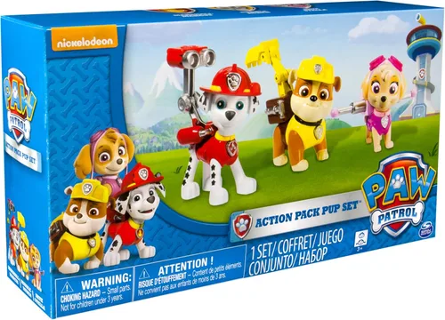 Vista 3 de Paw Patrol, paquete de cachorros de acción, paquete de 3