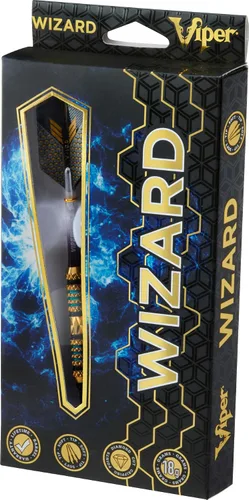 Vista 11 de Viper Wizard Soft Tip Darts, Brass Alloy Barrels with Diamond-Cut Etchings and Knurled Rings