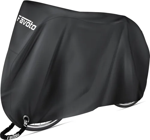 Vista 15 de Favoto - Funda impermeable para bicicleta al aire libre - Cubierta de bicicleta para 2 bicicletas XXL, protección contra el sol, la lluvia, el polvo
