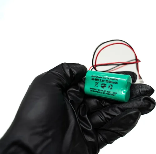 Vista 6 de AA2200mAh 2.4V 2.2Ah batería Ni-MH paquete de uso general con plomo luz solar