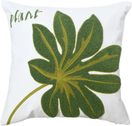 Vista 29 de Fundas de almohada bordadas, 4 girasoles de 18 x 18 pulgadas, diseño floral, 100% algodón, decoración del hogar, flores amarillas, 17.7 x 17.7 in, 1