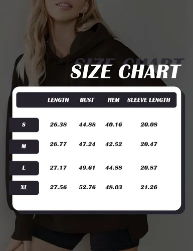 Vista 6 de AKEWEI Sudaderas de gran tamaño para mujer, holgadas, casuales, con forro polar con bolsillo