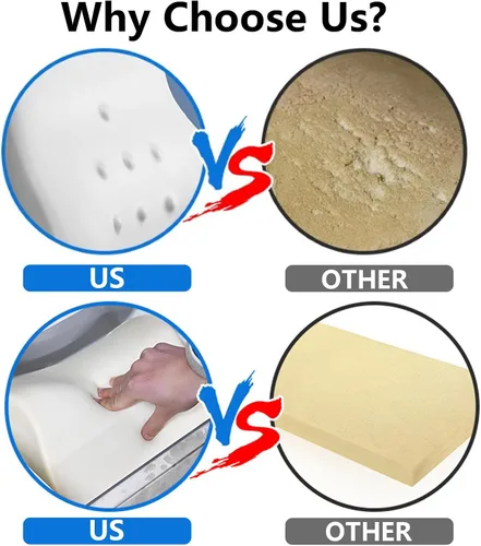 Vista 5 de Almohada ergonómica de espuma viscoelástica para adultos con correa ajustable, cojín grande para aliviar el dolor de ciática, soporte de cadera
