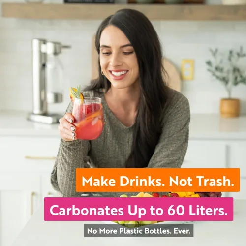 Vista 6 de Simpli Soda Cilindros de recipiente de CO2 de 60 litros – Compatible con Sodastream de conexión rápida solo [incluye ART, TERRA ENSO y DUO]