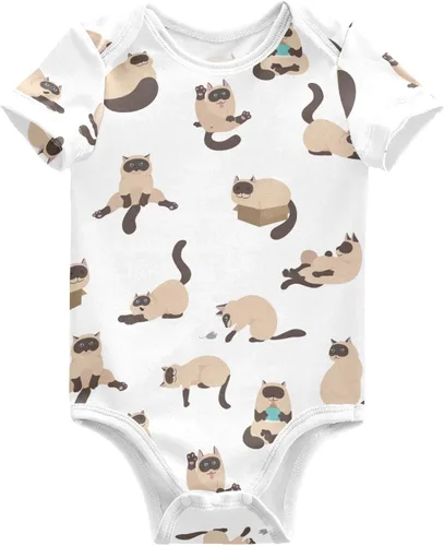 Vista 16 de vvfelixl Bodies para bebé niña negro Pug blanco manga corta algodón ropa de bebé para niñas 0-24 meses Multi1