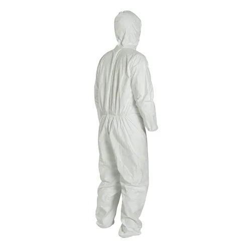 Vista 6 de DuPont Tyvek 400 TY127S - Overol protector desechable con capucha y puño elástico talla XL 25 unidades color blanco