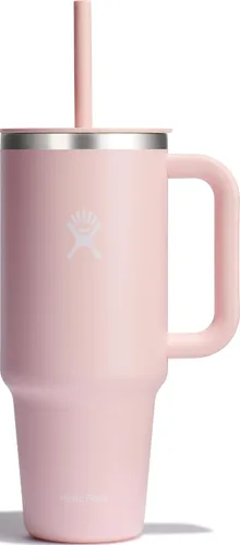 Vista 18 de Hydro Flask Vaso de Viaje con Asa, Tapa y Pajita - Acero Inoxidable Aislado en 24 Oz Aloe