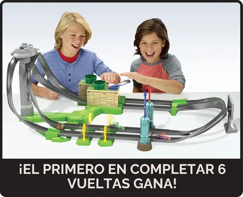 Vista 3 de Juego de circuitos Hot Wheels Mario Kart Lite Track Set