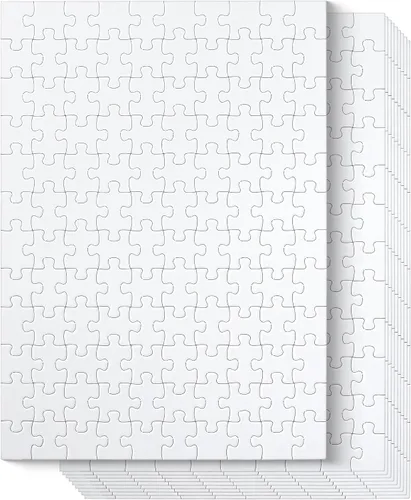 Vista 16 de Mr. Pen - Rompecabezas en blanco, paquete de 5, 100 piezas/paquete, 10.6" x 14.2" pulgadas, rompecabezas blanco, rompecabezas en blanco