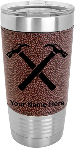 Vista 18 de LaserGram Personalized 20oz Tumbler, Hammers (Baseball Style)