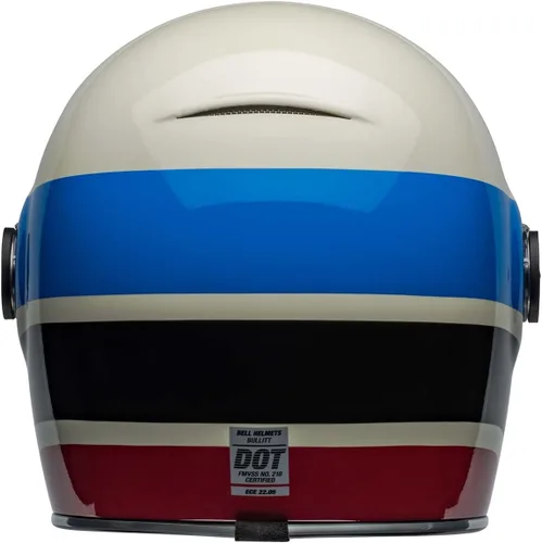 Vista 4 de Bell Bullitt Casco (Speedway Gloss Vintage Blanco/Azul - S)