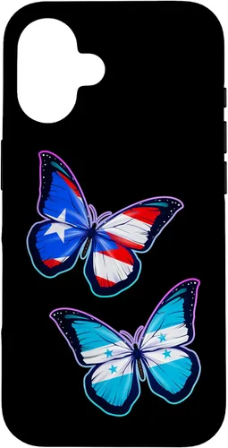 Vista 32 de Honduras Puerto Rico bicultural Roots. Butterfly Version Case for iPhone 17