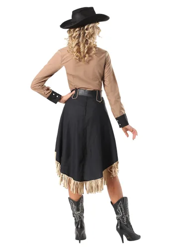 Vista 2 de Disfraz para mujer Lasso'n Cowgirl Plus Size Multicolor