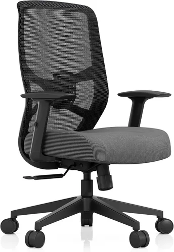 Vista 9 de Tempur-Pedic ProTask - Silla de oficina ejecutiva con respaldo de malla y soporte lumbar integrado, silla de escritorio ergonómica de malla Negro