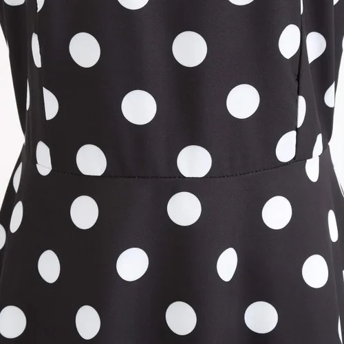Vista 5 de Vestido vintage con tirantes delgados de los años 50, Audrey Hepburn Rockabilly, vestido de cóctel y fiesta de té y regreso a casa