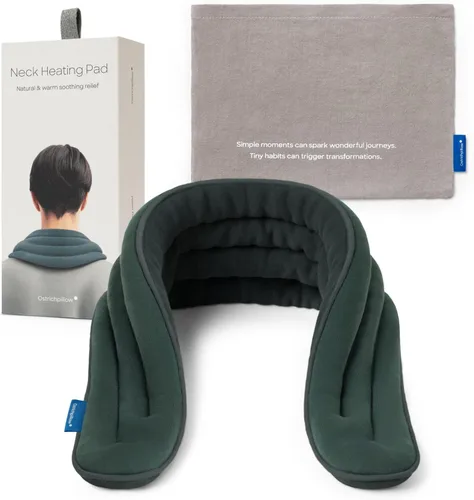 Vista 7 de Ostrichpillow - Envoltura para el cuello con calefacción para microondas, terapia suave de calor y frío