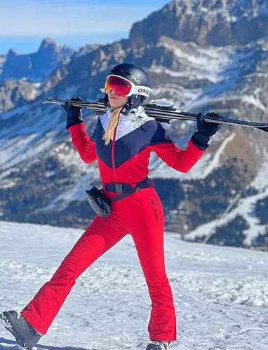 Vista 19 de GSOU SNOW Traje de esquí para mujer, traje de nieve delgado de una pieza, chaqueta de nieve, impermeable, resistente al viento, deportes al aire