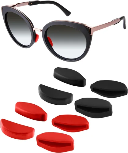 Vista 18 de Mryok Replacement Nose Pieces Nose Pads for Oakley Frogskins Range/Hybrid/HSTN/Top Knot/Frogskins Range XL Sunglass - Options 1 par negro - ajuste