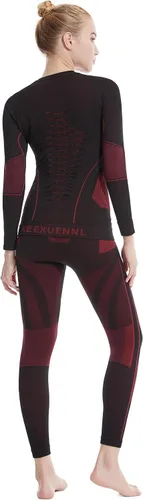 Vista 7 de TWKXL UW Ropa de compresión de secado rápido, ropa de compresión para esquí, ropa interior térmica para hombres y mujeres