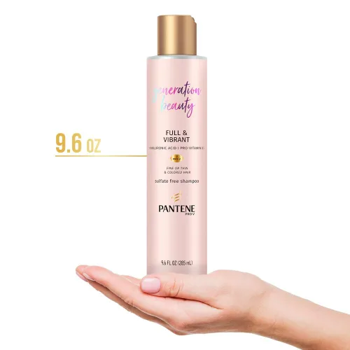 Vista 7 de Pantene Generation Beauty - Champú completo y vibrante con ácido hialurónico, 9.6 onzas líquidas