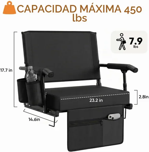 Vista 6 de Sekey Stadium Seats with Back Support & Arm Rest