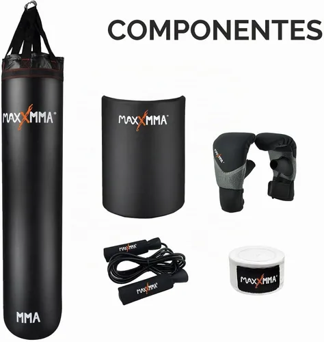 Vista 2 de MaxxMMA Kit de bolsa pesada de agua/aire de 5 pies (peso ajustable de 70 ~ 140 libras)