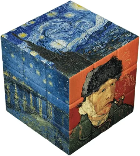 Vista 7 de World Famous Paintings Magic Cube, Art Magic Square, Creative Puzzle Cube (pintura tradicional china)