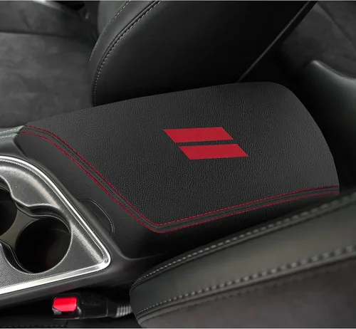 Vista 10 de YOSRTER para Accesorios de Dodge Challenger 2015 2016 2017 2018 2019 2020 2021 2022 2023 2024 Funda de Reposabrazos de Consola Central Caja