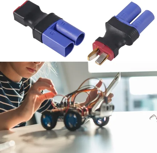 Vista 6 de 4 unids EC5 a T-Plug Deans Estilo Macho Hembra RC Adaptador EC5 Macho a T-Plug Hembra, EC5 Hembra a T-Plug Macho para RC Lipo Batería